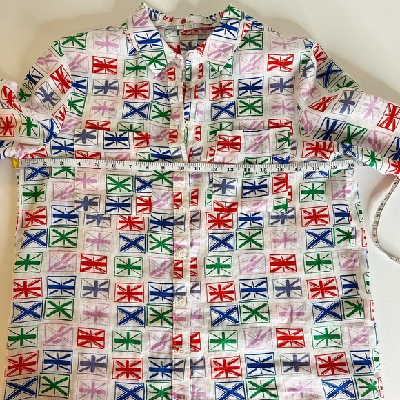 Boden Multicolor Union Jack Button Down Shirt - Picture 16 of 16